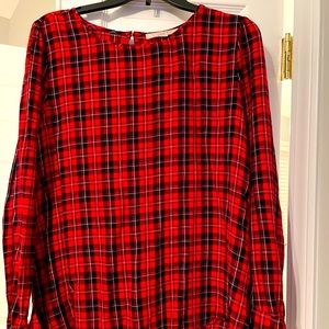 Loft Plaid Top